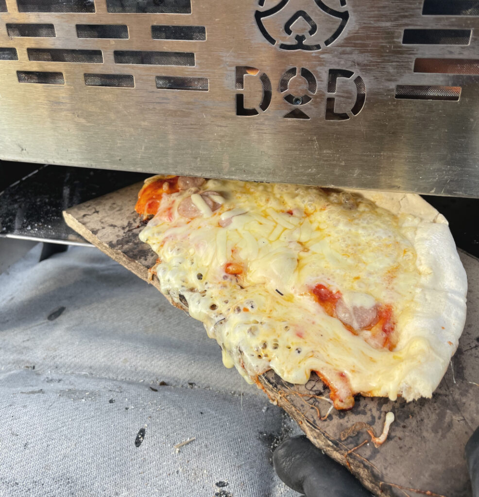 追いチーズをのせて焼いたイメージ